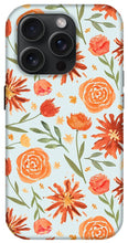 Load image into Gallery viewer, Burnt Orange Flower Burst Pattern - Phone Case