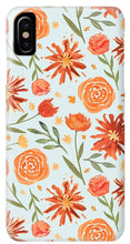 Load image into Gallery viewer, Burnt Orange Flower Burst Pattern - Phone Case