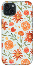 Load image into Gallery viewer, Burnt Orange Flower Burst Pattern - Phone Case