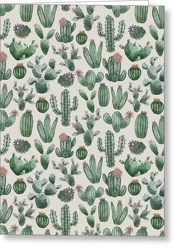 Cactus Pattern - Greeting Card