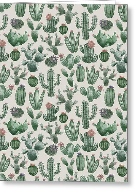 Cactus Pattern - Greeting Card