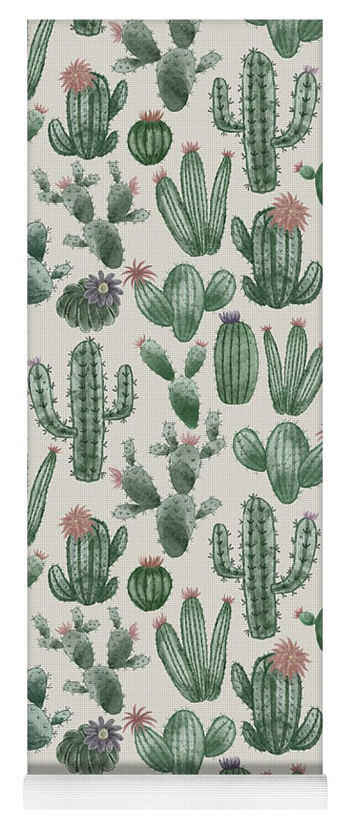 Cactus Pattern - Yoga Mat
