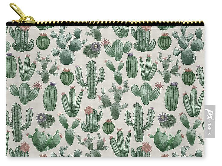 Cactus Pattern - Zip Pouch