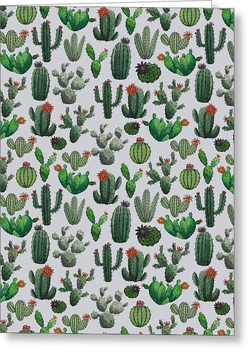 Cactus Watercolor Pattern - Greeting Card