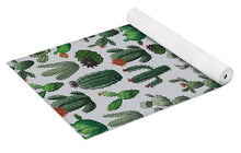 Load image into Gallery viewer, Cactus Watercolor Pattern - Yoga Mat