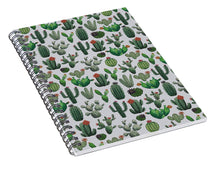 Load image into Gallery viewer, Cactus Watercolor Pattern - Spiral Notebook