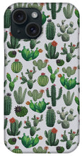 Load image into Gallery viewer, Cactus Watercolor Pattern - Phone Case