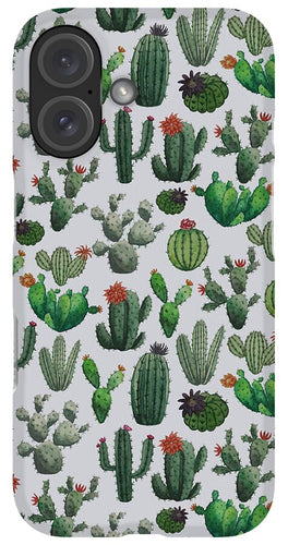 Cactus Watercolor Pattern - Phone Case