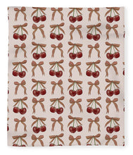 Load image into Gallery viewer, Bows and Cherries Pattern - Blanket