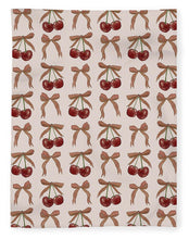 Load image into Gallery viewer, Bows and Cherries Pattern - Blanket