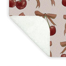Load image into Gallery viewer, Bows and Cherries Pattern - Blanket