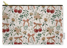 Load image into Gallery viewer, Cherry and Roses Pattern - Zip Pouch