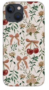 Cherry and Roses Pattern - Phone Case