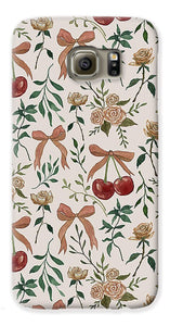 Cherry and Roses Pattern - Phone Case