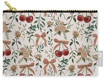 Load image into Gallery viewer, Cherry and Roses Pattern - Zip Pouch