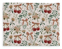 Load image into Gallery viewer, Cherry and Roses Pattern - Blanket