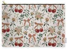 Load image into Gallery viewer, Cherry and Roses Pattern - Zip Pouch