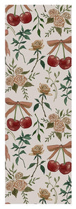 Cherry and Roses Pattern - Yoga Mat