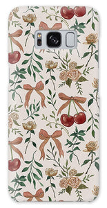 Cherry and Roses Pattern - Phone Case