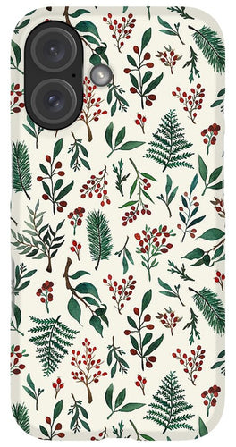 Christmas Berries Pattern - Phone Case