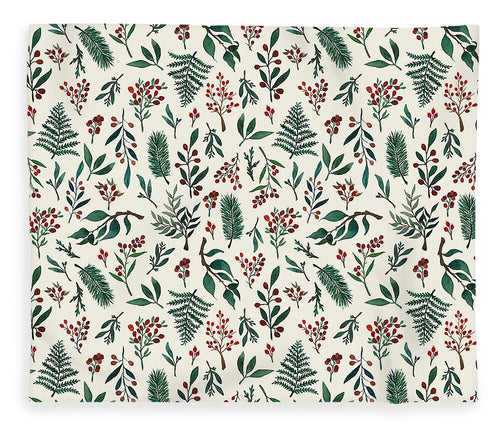 Christmas Berries Pattern - Blanket