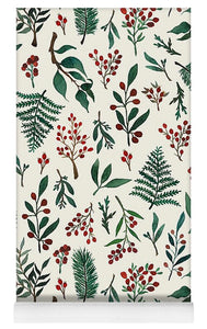 Christmas Berries Pattern - Yoga Mat