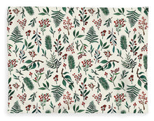 Load image into Gallery viewer, Christmas Berries Pattern - Blanket