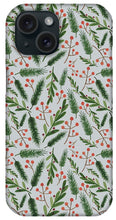 Load image into Gallery viewer, Christmas Branch Pattern - Phone Case