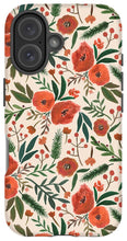 Load image into Gallery viewer, Christmas Floral Pattern - Phone Case