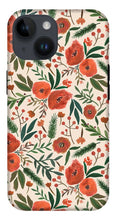 Load image into Gallery viewer, Christmas Floral Pattern - Phone Case