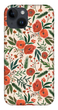 Load image into Gallery viewer, Christmas Floral Pattern - Phone Case