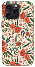 Load image into Gallery viewer, Christmas Floral Pattern - Phone Case
