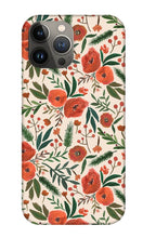 Load image into Gallery viewer, Christmas Floral Pattern - Phone Case