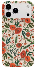 Load image into Gallery viewer, Christmas Floral Pattern - Phone Case