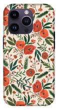 Load image into Gallery viewer, Christmas Floral Pattern - Phone Case