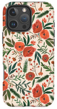 Load image into Gallery viewer, Christmas Floral Pattern - Phone Case