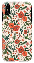 Load image into Gallery viewer, Christmas Floral Pattern - Phone Case