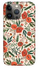 Load image into Gallery viewer, Christmas Floral Pattern - Phone Case