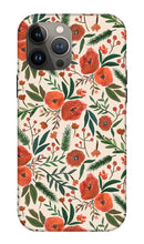 Load image into Gallery viewer, Christmas Floral Pattern - Phone Case