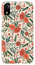 Load image into Gallery viewer, Christmas Floral Pattern - Phone Case