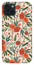 Load image into Gallery viewer, Christmas Floral Pattern - Phone Case