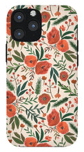 Load image into Gallery viewer, Christmas Floral Pattern - Phone Case