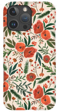 Load image into Gallery viewer, Christmas Floral Pattern - Phone Case
