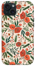 Load image into Gallery viewer, Christmas Floral Pattern - Phone Case