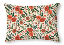 Load image into Gallery viewer, Christmas Floral Pattern - Throw Pillow