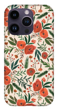 Load image into Gallery viewer, Christmas Floral Pattern - Phone Case