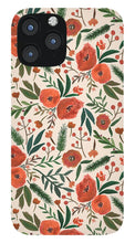 Load image into Gallery viewer, Christmas Floral Pattern - Phone Case