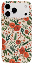 Load image into Gallery viewer, Christmas Floral Pattern - Phone Case