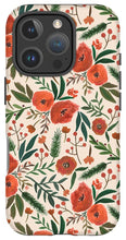 Load image into Gallery viewer, Christmas Floral Pattern - Phone Case