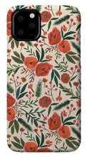 Load image into Gallery viewer, Christmas Floral Pattern - Phone Case